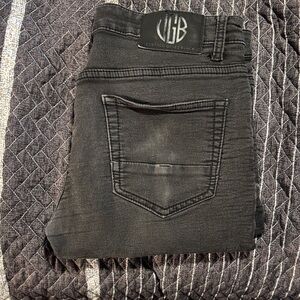 Vintage Genes Black Men’s Slim Jeans - Black